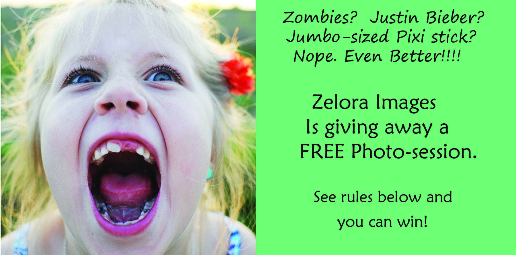 Zelora Images’s Free Photo-session Giveaway!